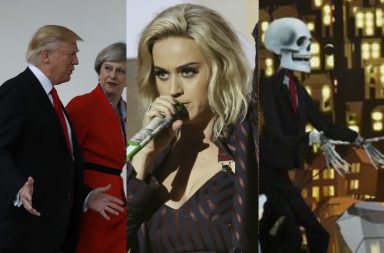 Katy Perry Brit Awards 2017 Donald Trump Theresa May