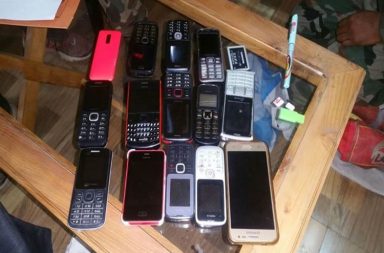 Cell phones seized from Kahmir Jail