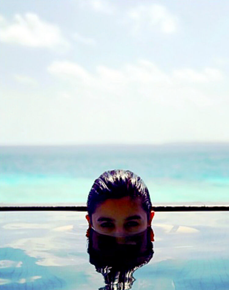 Alia Bhatt’s peek-a-boo from her Maldives vacation