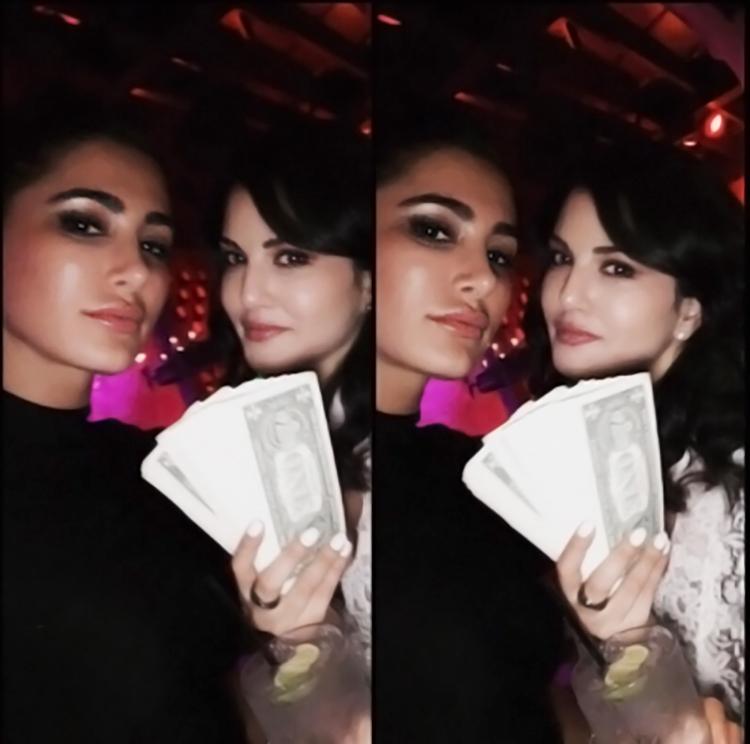 Sunny Leone partying with Nargis Fakhri