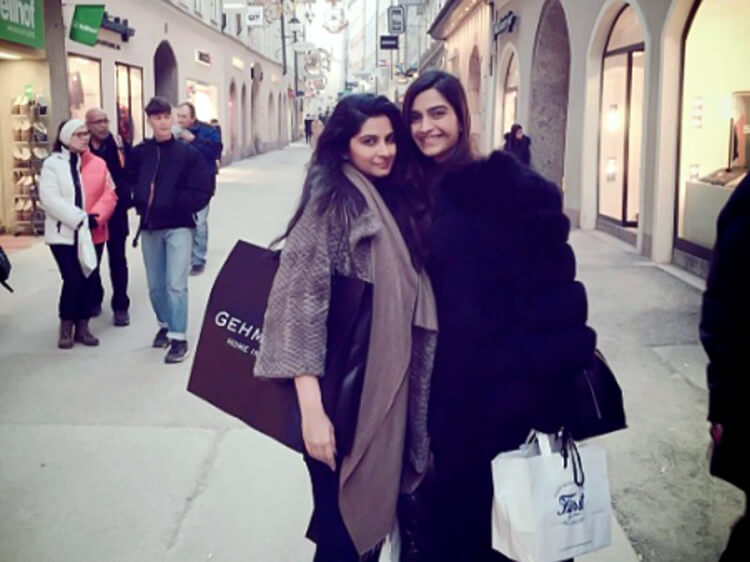 Sonam Kapoor’s shopping spree with her sister in Austria