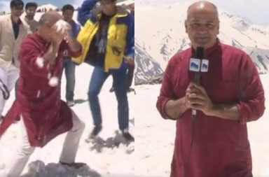 Manish Sisodia in Gulmarg