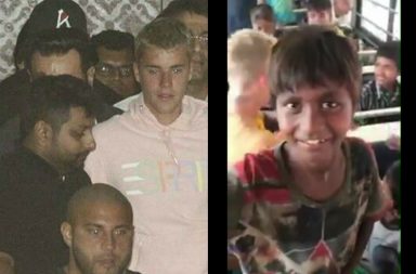 Justin Bieber, underprivileged kids