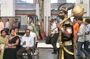 Yamraj descends on earth to warn those who use cellphones while driving