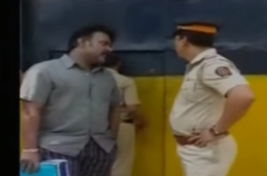 Jailed ex-MLA abuses Mumbai cop,gets caught on Camera: