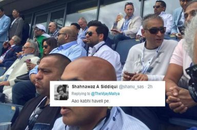 Vijay Mallya at India vs Pakistan match