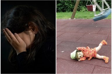 Girl explains sexual harassment with the help of a doll