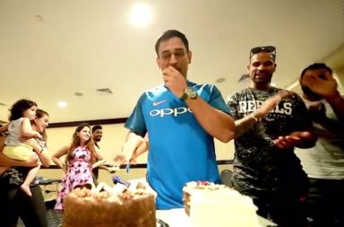 MS Dhoni, Birthday cake, Birthday celebrations