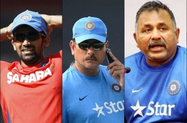 Ravi Shastri, Zaheer Khan, Bharath Arun, India's bowling coach