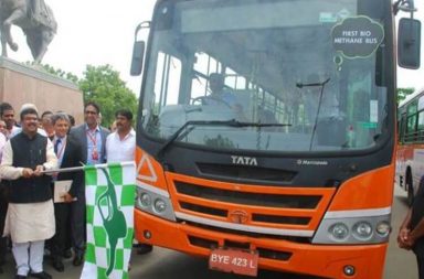 Tata Motors recently launched India's first bio-methane bus