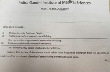 Are you a virgin? This medical institute in Patna wants employees to declare it