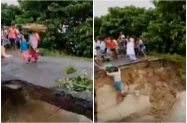 3 people fall in river as bridge collapses in Bihar