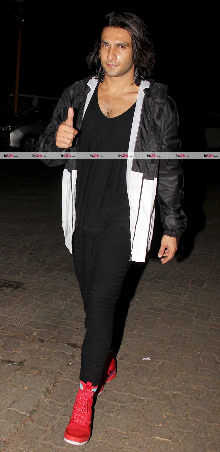 Ranveer Singh flaunting his clean shaven look