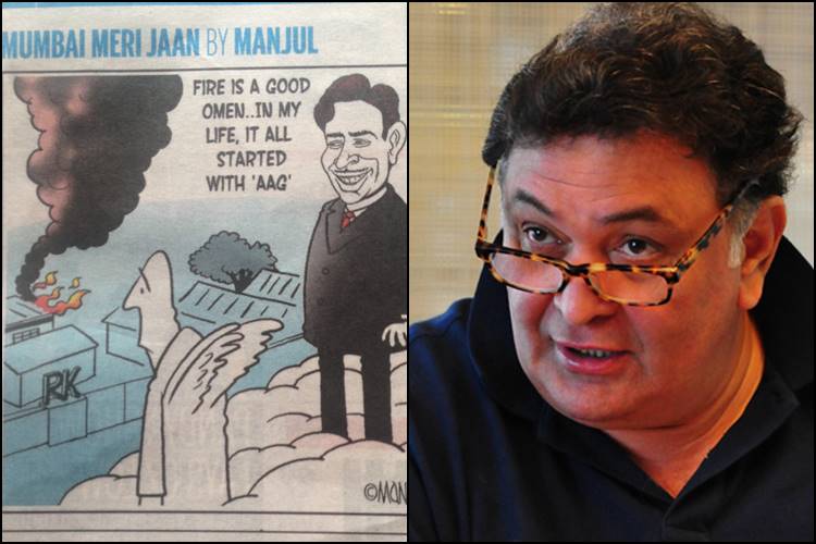 Rishi Kapoor slams a cartoon relating Raj Kapoor's Aag to the fire ...