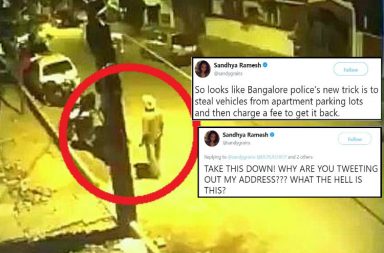 Bengaluru Police, Stealing, Scooter, Video