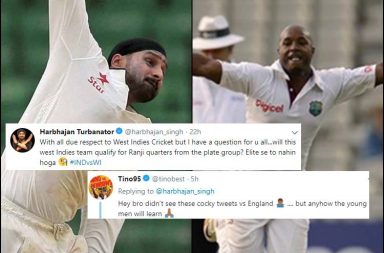 Harbhajan Singh, Harbhajan Singh-Tino Best, Harbhajan-Tino Twitter fight, India vs West Indies 2018, India vs West Indies 1st Test, Rajkot Test, West Indies vs India 2018, West Indies tour of India 2018